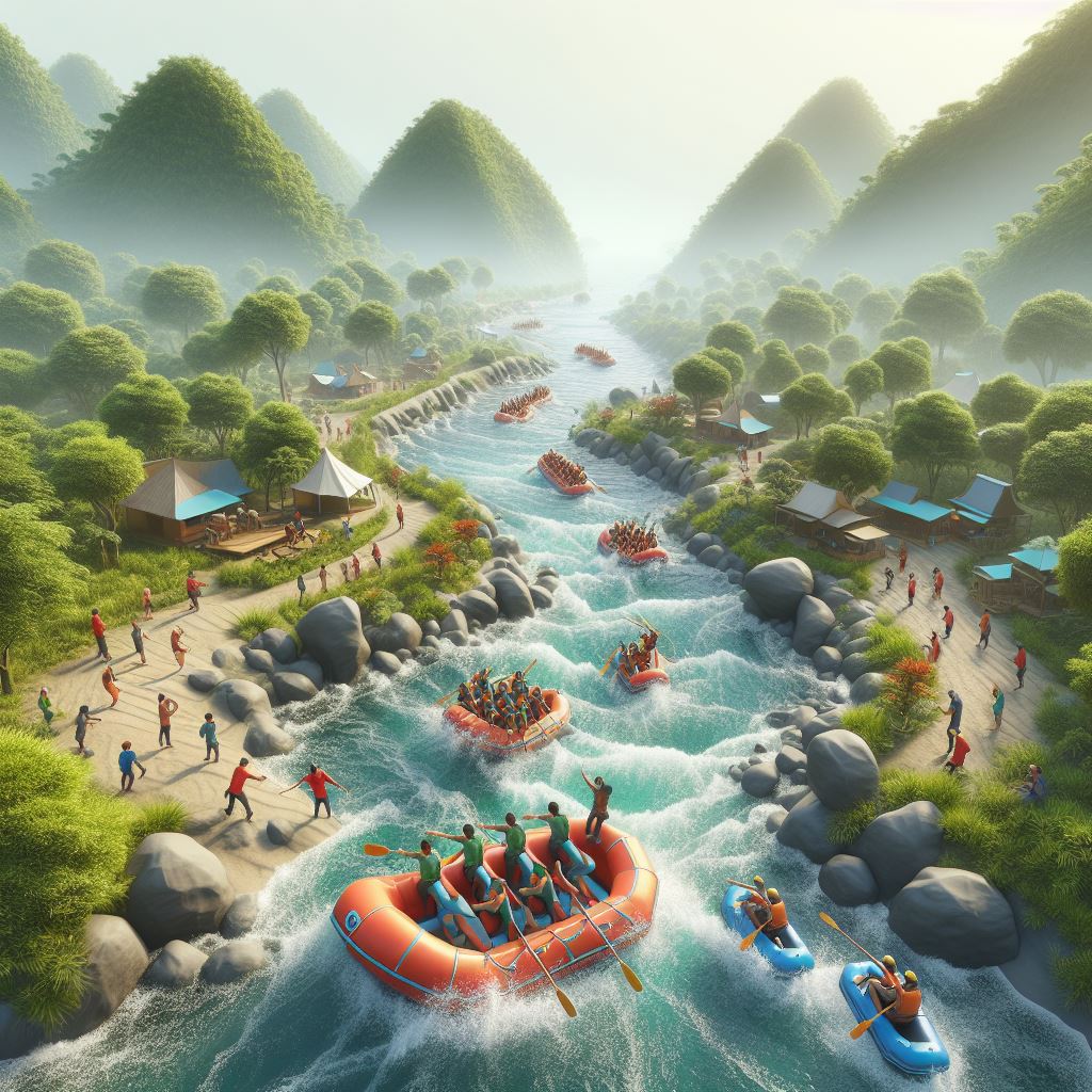 ilustrasi arung jeram pangalengan